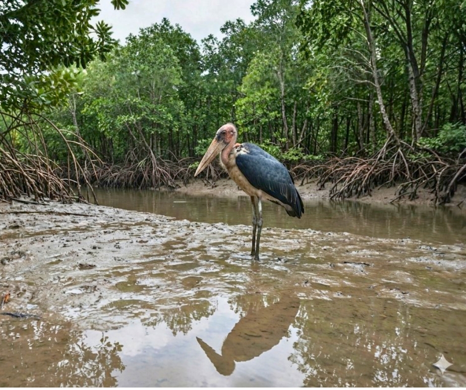 Lesser Adjutant Stork
